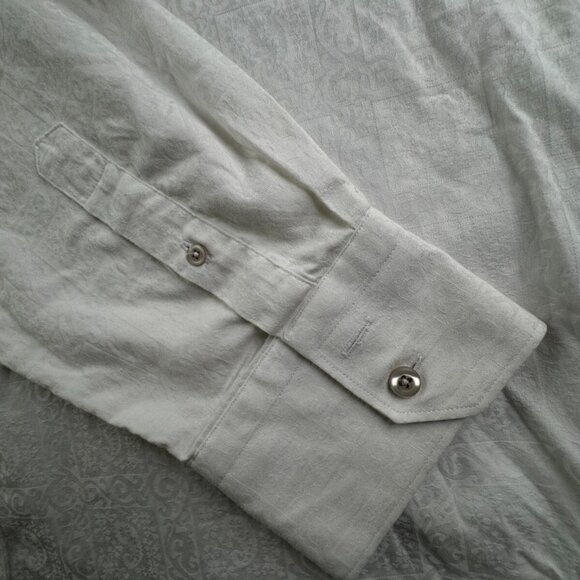 Robert Graham White Long Sleeve Button Up Shirt Men Size XL Classic Fit Swirl - Picture 8 of 16